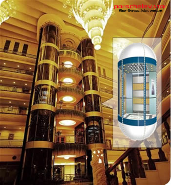 Sightseeing elevator for sale 630kg